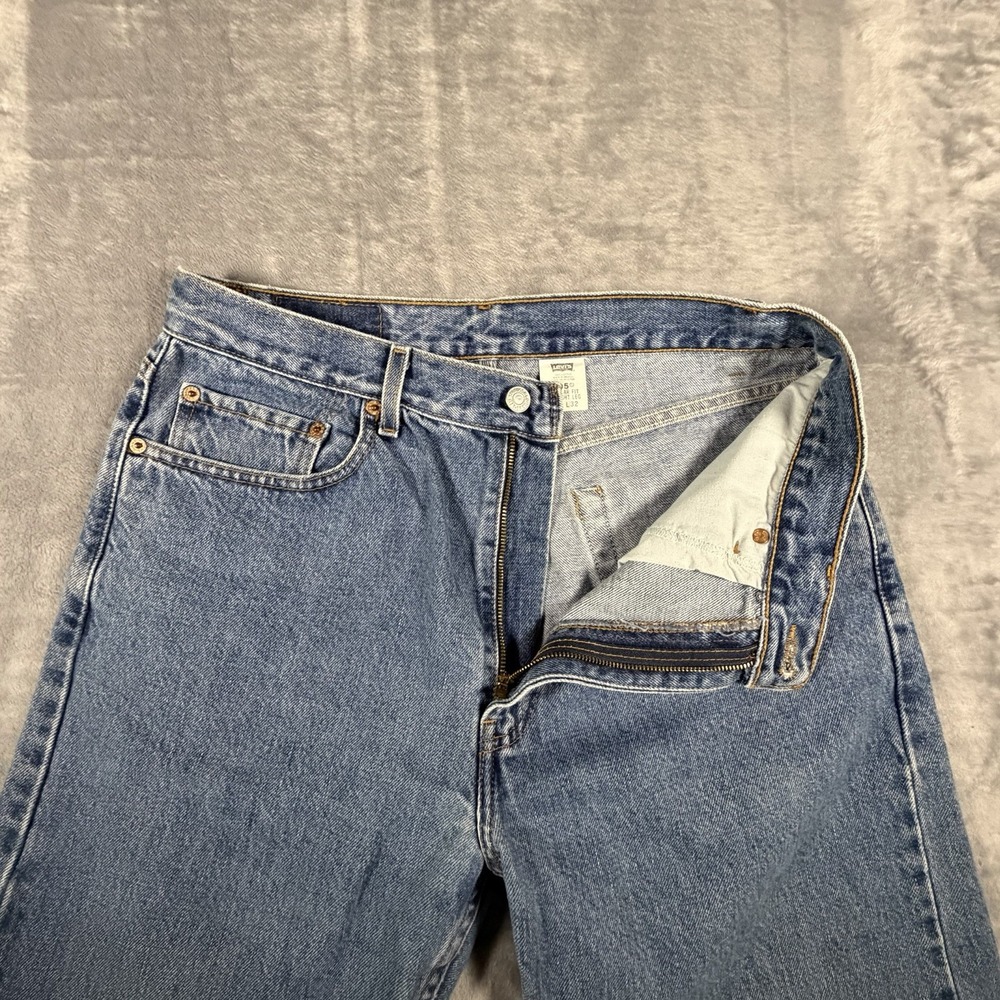 Vtg Levi's 505 Jeans Men's 34x32 Fit 32x32 Blue Denim Straight Leg Boot Y2K 90s - Picture 2 of 16